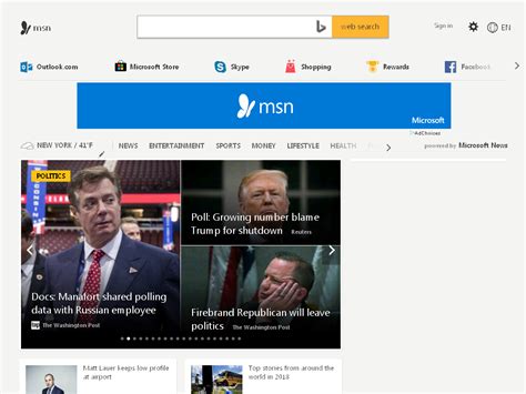 msn office outlook skype bing.